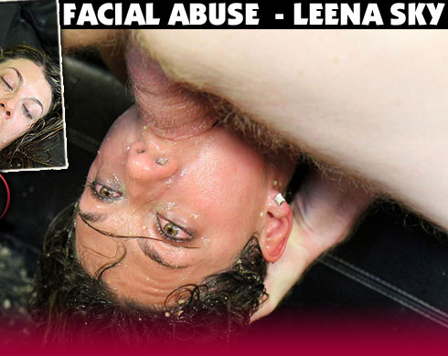 Facial Abuse Destroys Leena Sky